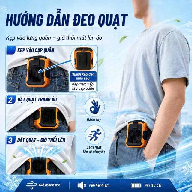 Hướng dẫn đeo quạt