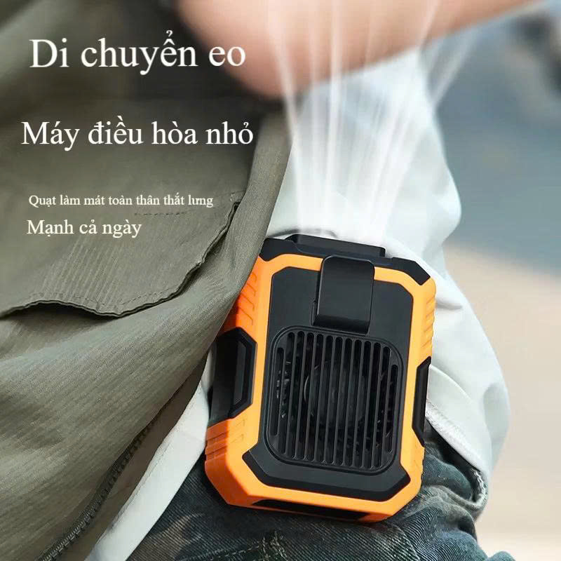 Kẹp ở hông, hướng gió vào áo